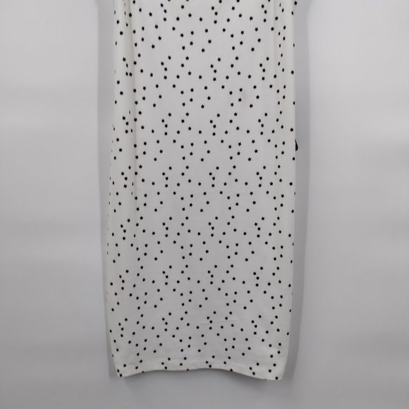 Forever 21 Knit Dress - Cream/Black Stars Printed - Small - Picture 3 of 11